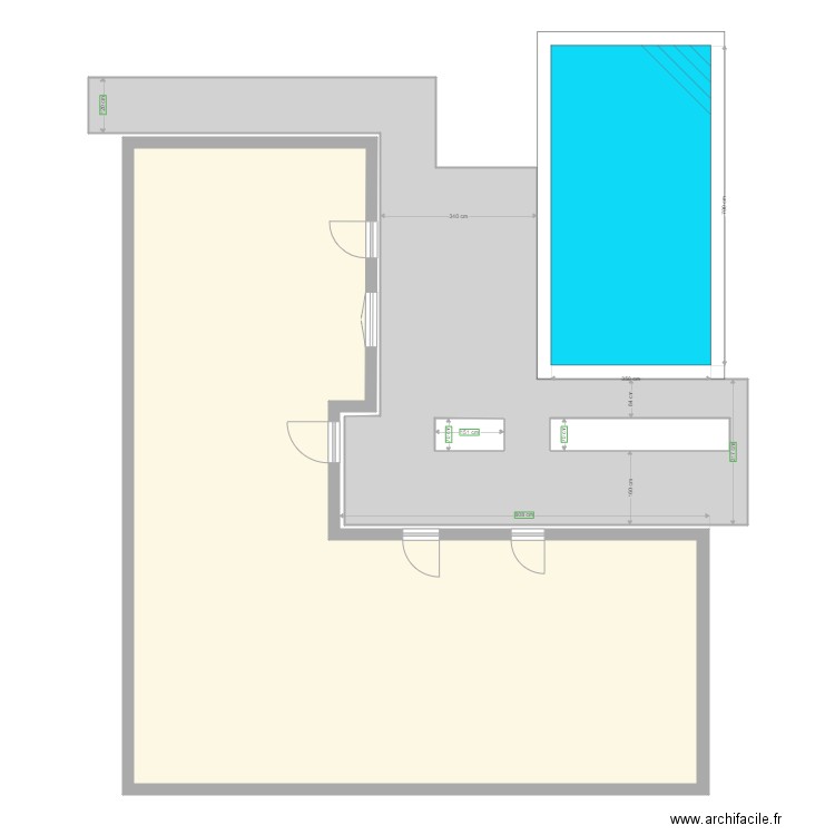 piscine 2. Plan de 0 pièce et 0 m2