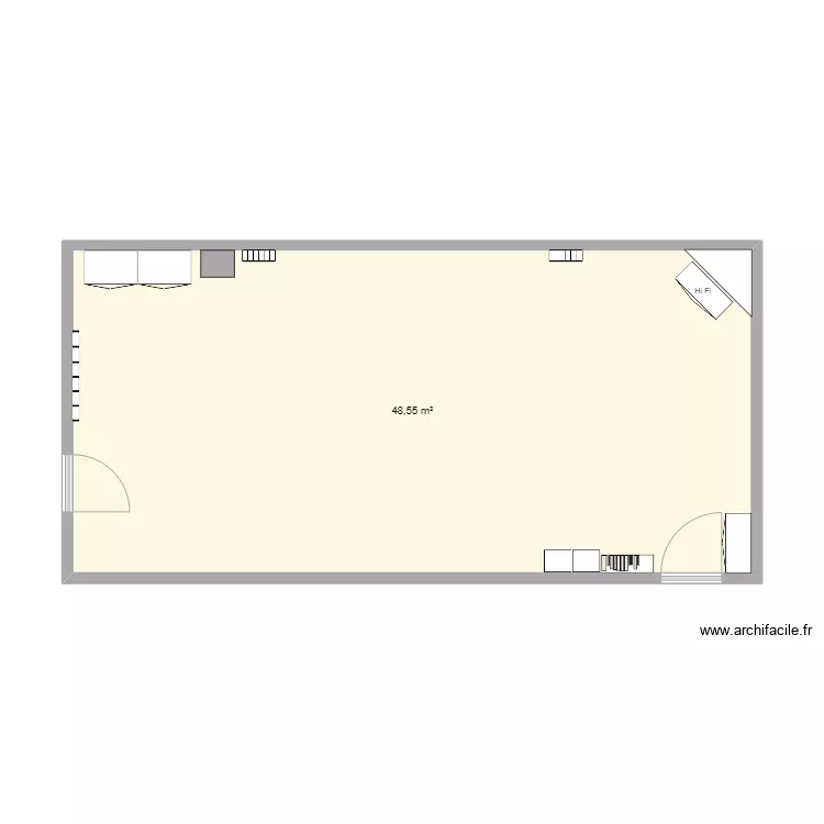 salle Saint  Mathieu actuelle. Plan de 