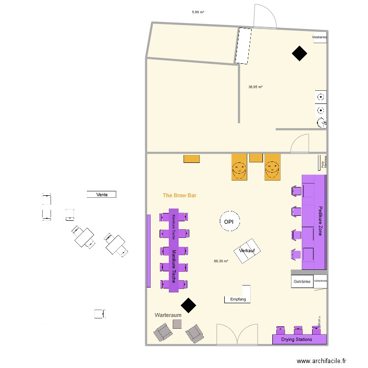 NB20 V2. Plan de 3 pièces et 109 m2