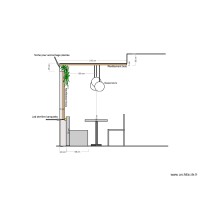 Elevation Brasserie mur en bois A