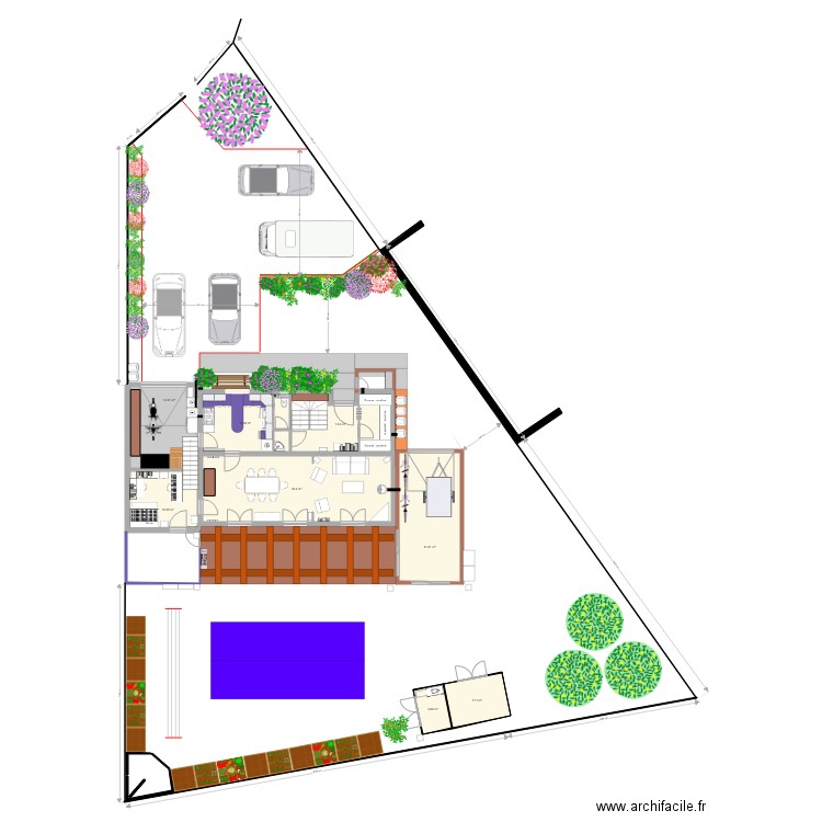 Maison Houppeville Etude 6. Plan de 0 pièce et 0 m2
