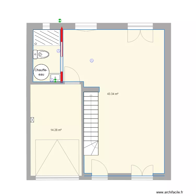 Maison simple. Plan de 