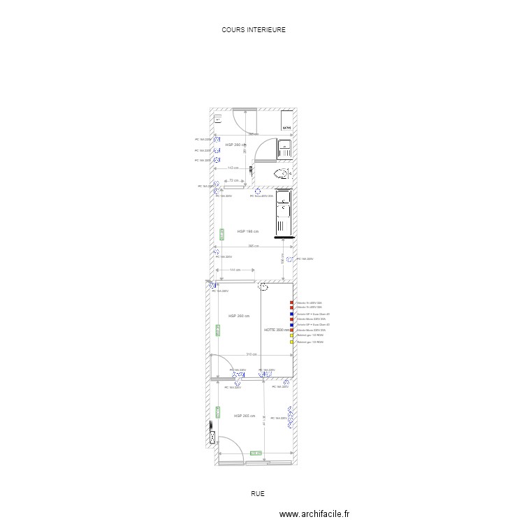 Plan PRO - Villeurbanne. Plan de 5 pièces et 38 m2