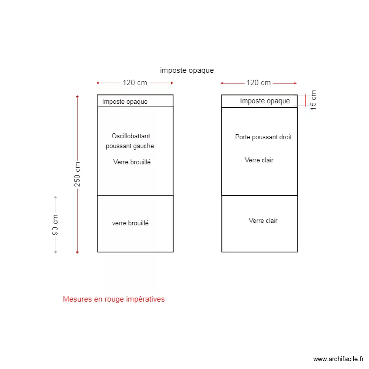 Chassis 6 et 7 Cabinet 3. Plan de 