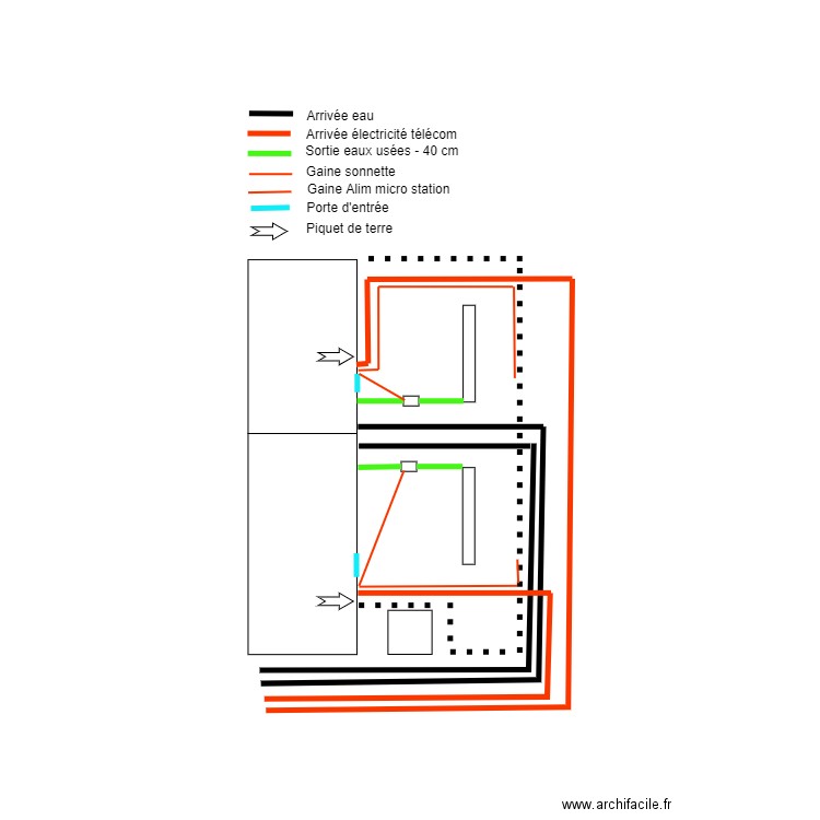 Terrassement. Plan de 0 pièce et 0 m2