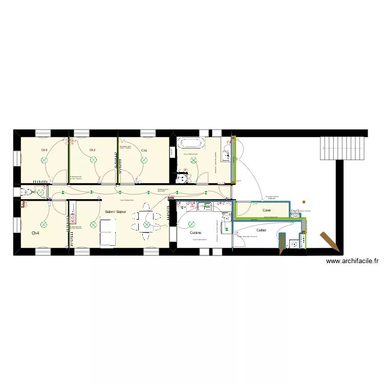 Ecole St Ther&egrave;se 1er projet V2. Plan de 