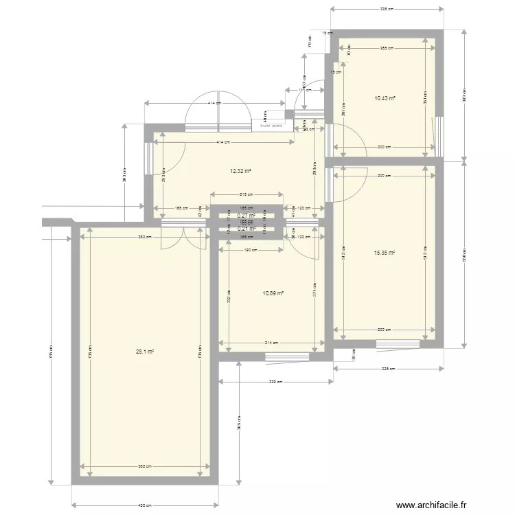 appart LLP F4 BIS. Plan de 
