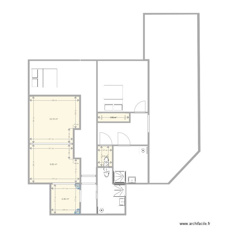 projet aménagement. Plan de 0 pièce et 0 m2