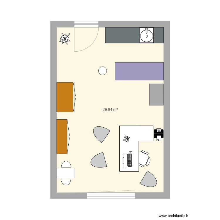 Cabinet projet maison médicale. Plan de 0 pièce et 0 m2