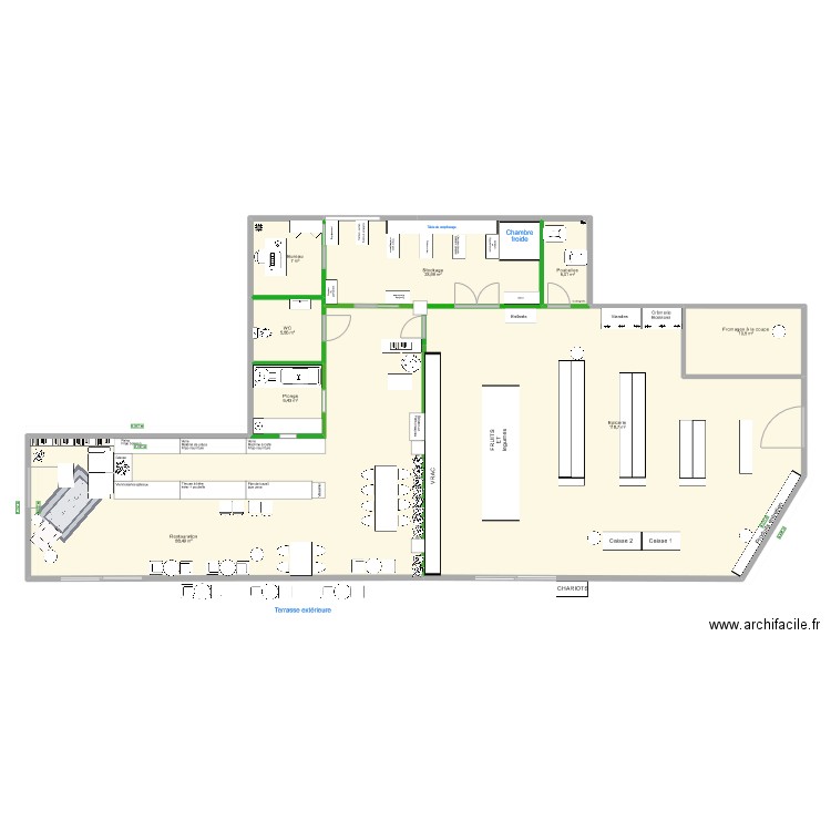 Plan magasin EQF 3. Plan de 0 pièce et 0 m2