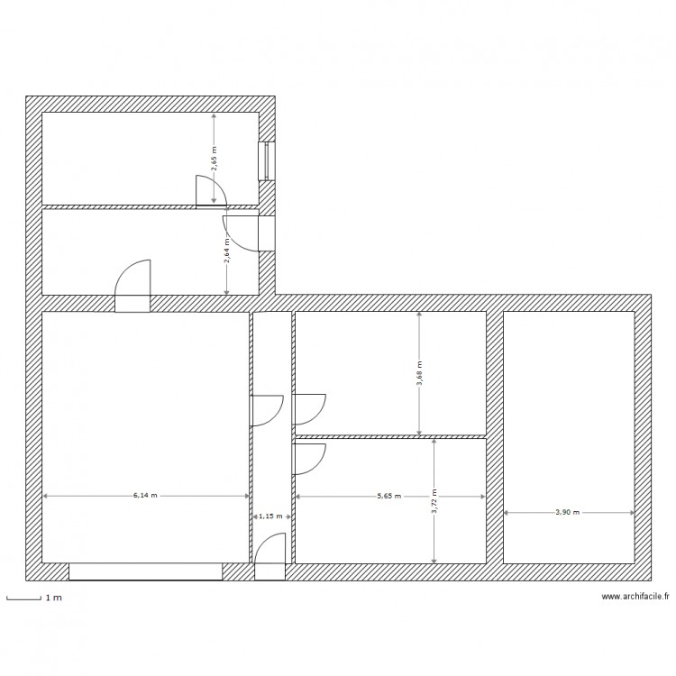 til chatel. Plan de 0 pièce et 0 m2