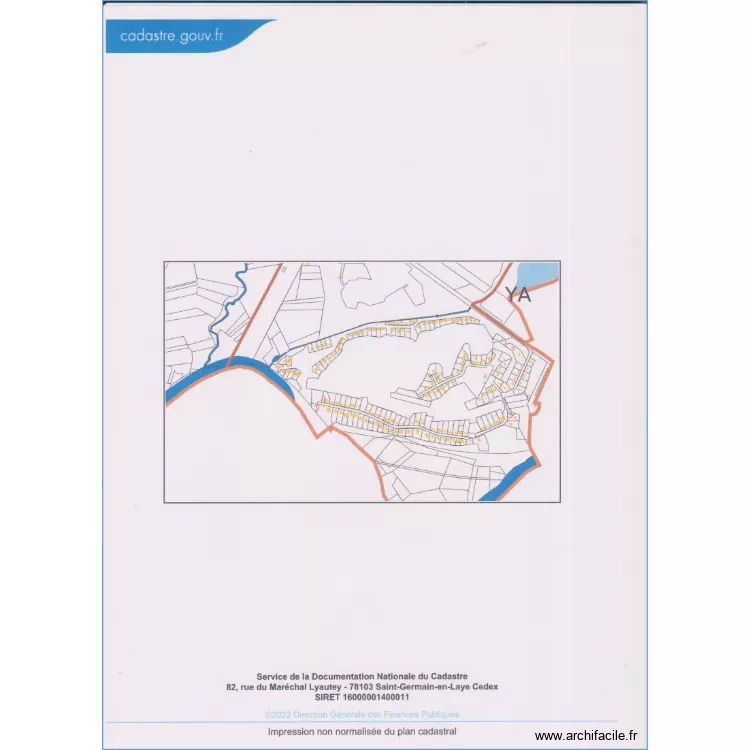 Plan de situation     domaine de la goujonne. Plan de 