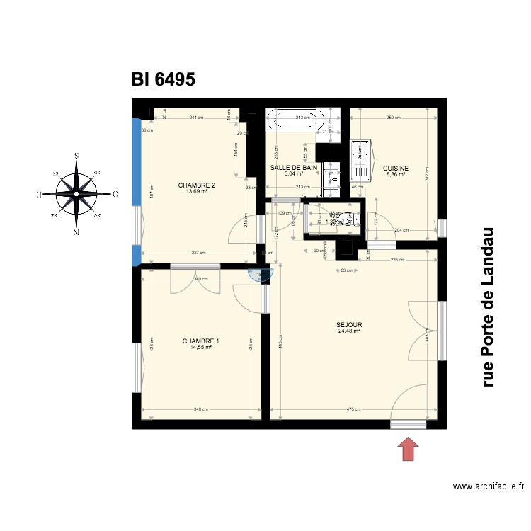 BI 6495. Plan de 0 pièce et 0 m2