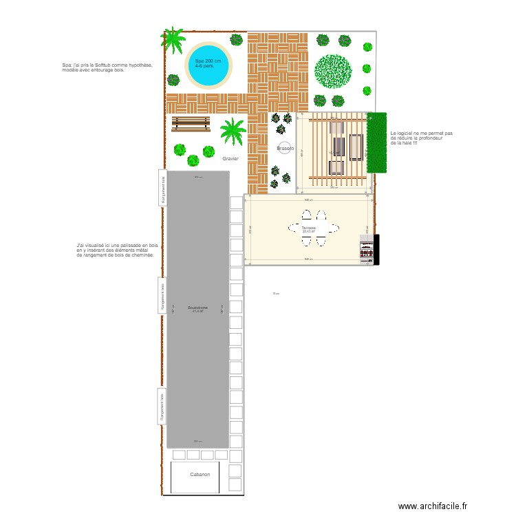 Projet Jardin Daillens Variante 2. Plan de 0 pièce et 0 m2