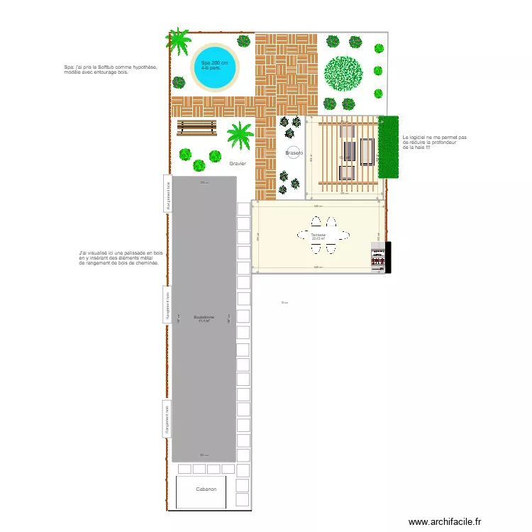 Projet Jardin Daillens Variante 2. Plan de 