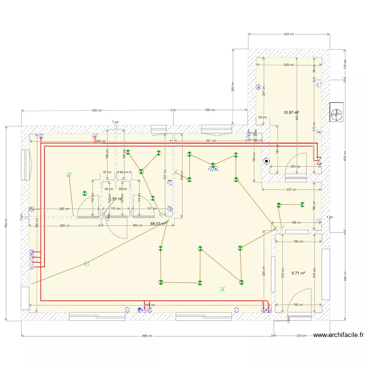 Maison Antho Chazay Electricit&eacute;. Plan de 