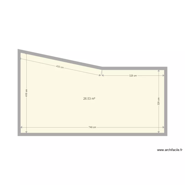 toit laverie. Plan de 