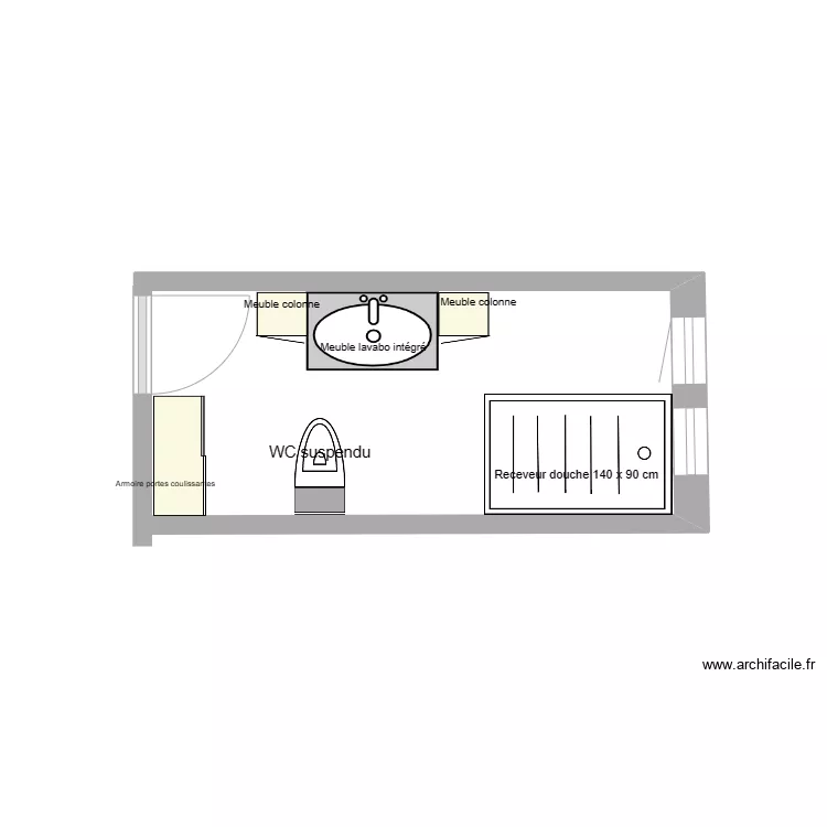 salle de bain ALTKIRCH. Plan de salle de bain ALTKIRCH. Plan de