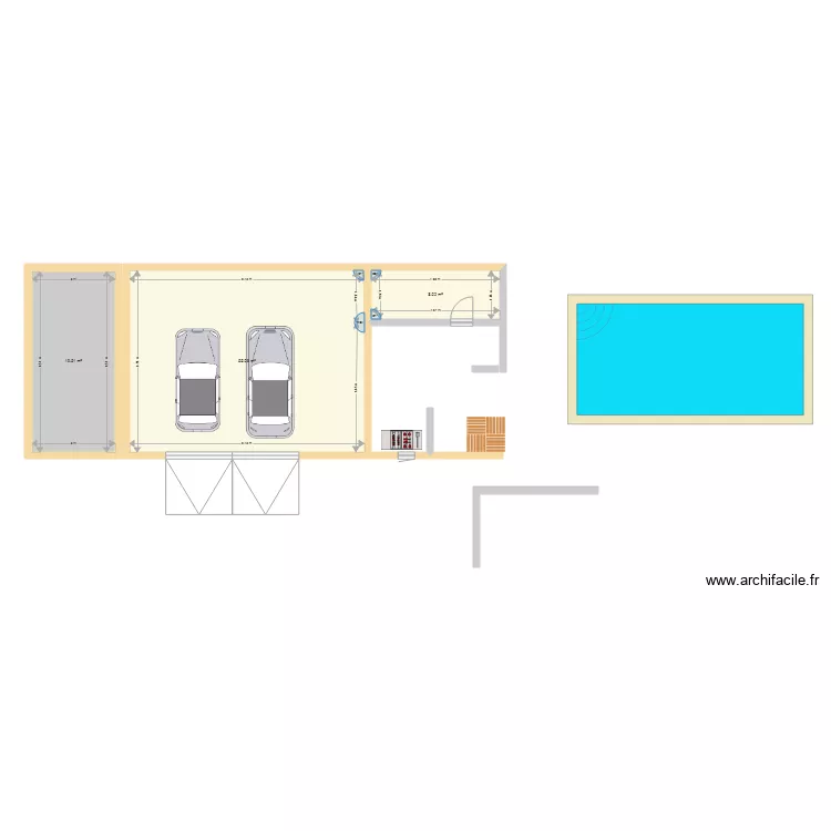amenagement ext&eacute;rieur. Plan de 