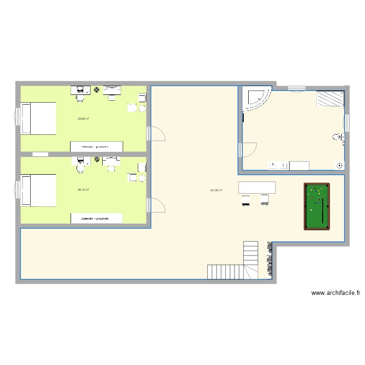 1er étage dream house. Plan de 0 pièce et 0 m2