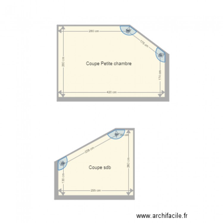 coupe sdb rampal. Plan de 0 pièce et 0 m2