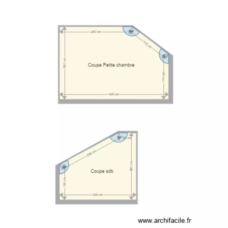 coupe sdb rampal. Plan de coupe sdb rampal. Plan de