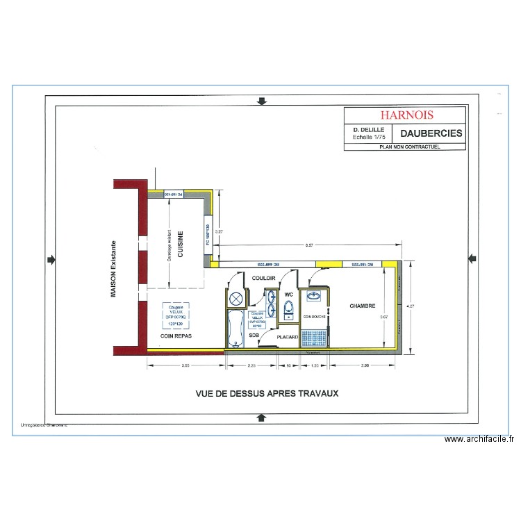 Extension Cysoing. Plan de 0 pièce et 0 m2