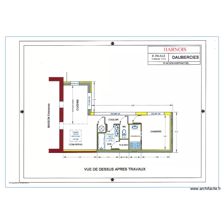 Extension Cysoing. Plan de 