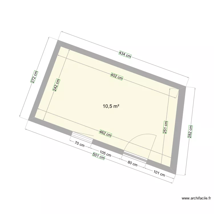 Abri de jardin 2. Plan de 
