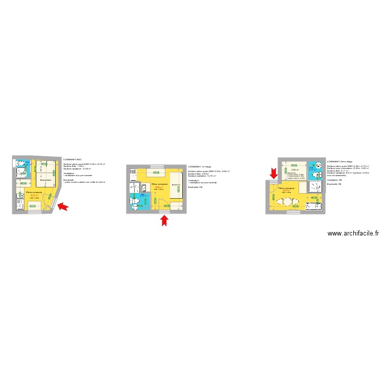 Plan dérogation 4 Brossard NANTES. Plan de 7 pièces et 32 m2