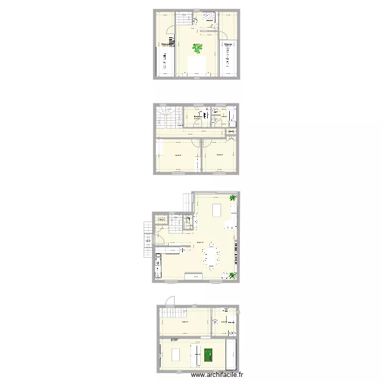 Maison Villa Eug&egrave;ne Projet 2. Plan de 