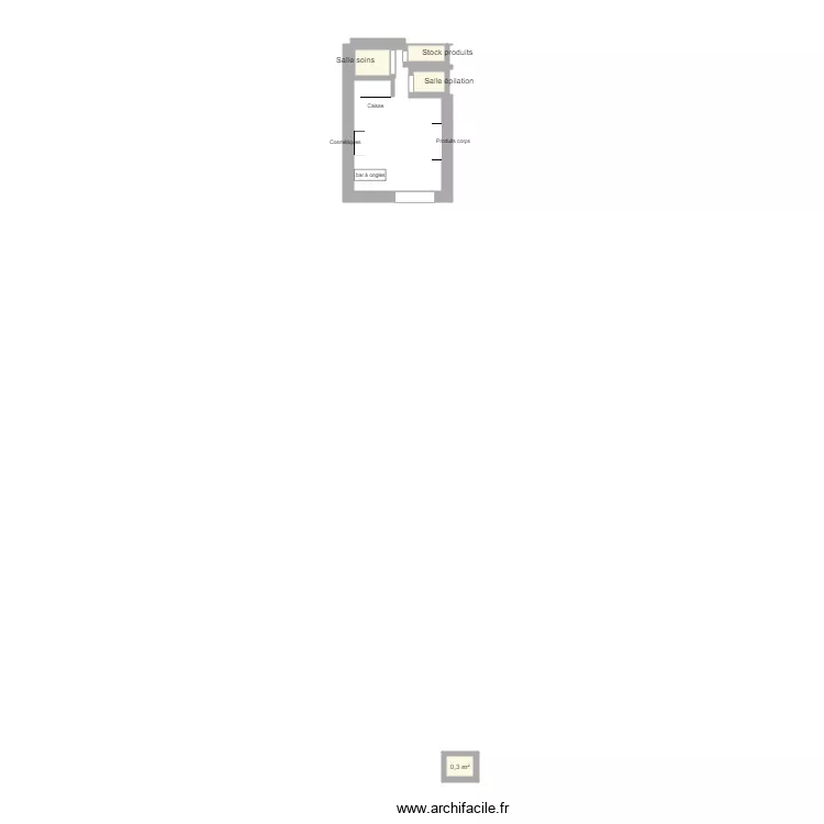 Plan de masse Guinot V1. Plan de 