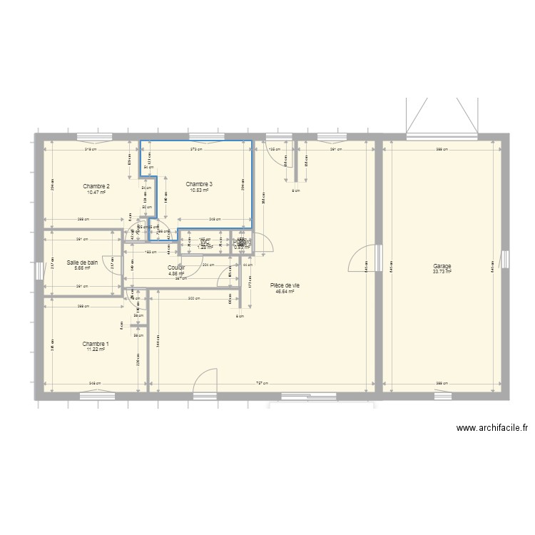 Maison Montaigut. Plan de 0 pièce et 0 m2