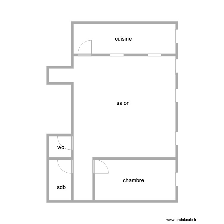 plan Danjou . Plan de 4 pièces et 15 m2