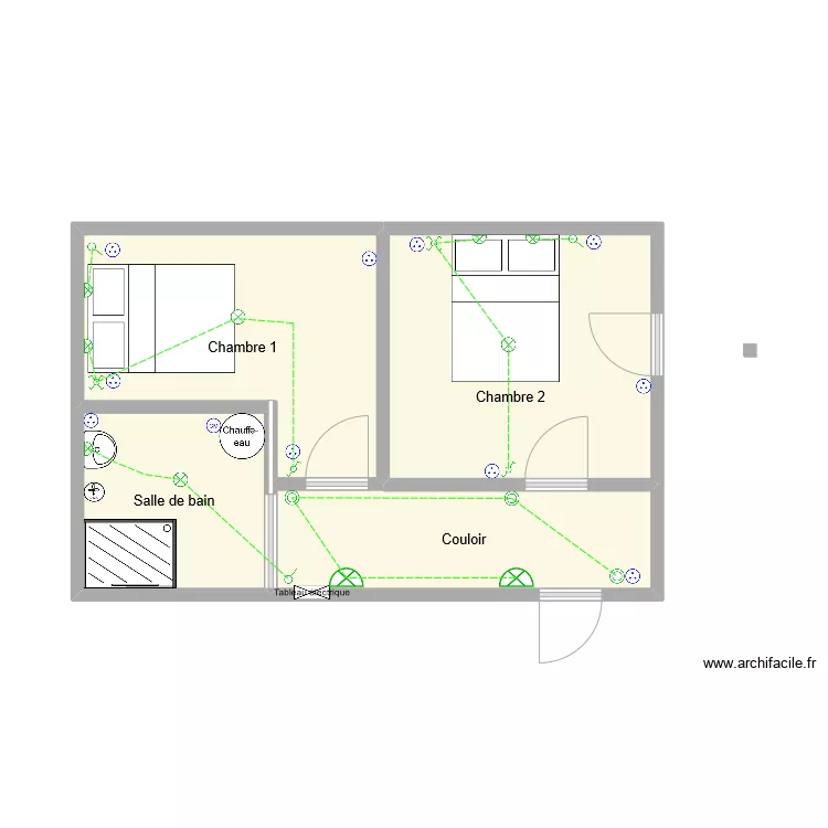 Ormeaux RdC1. Plan de 