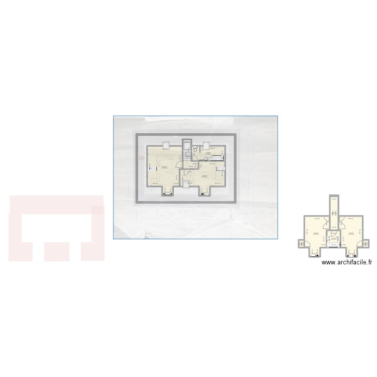 2nd etage2. Plan de 12 pièces et 174 m2