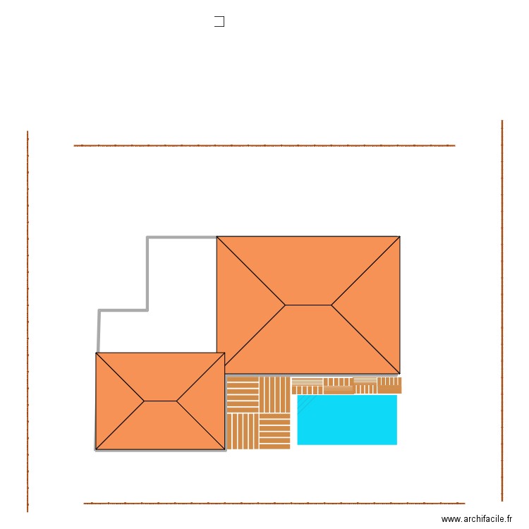piscine. Plan de 0 pièce et 0 m2