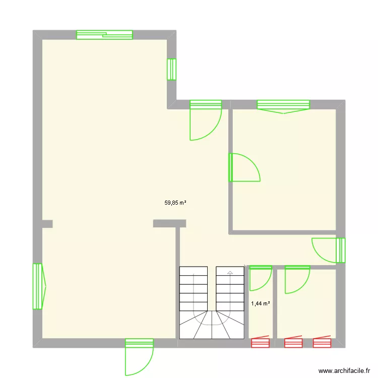 Ma Maison St Bart. Plan de 2  et 61 m²