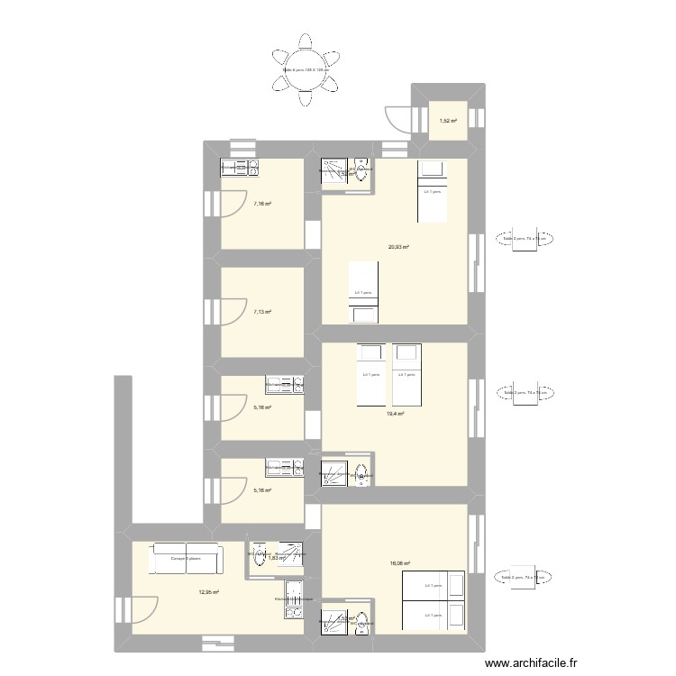 d&eacute;pendances bis. Plan de 0 pièce et 0 m2