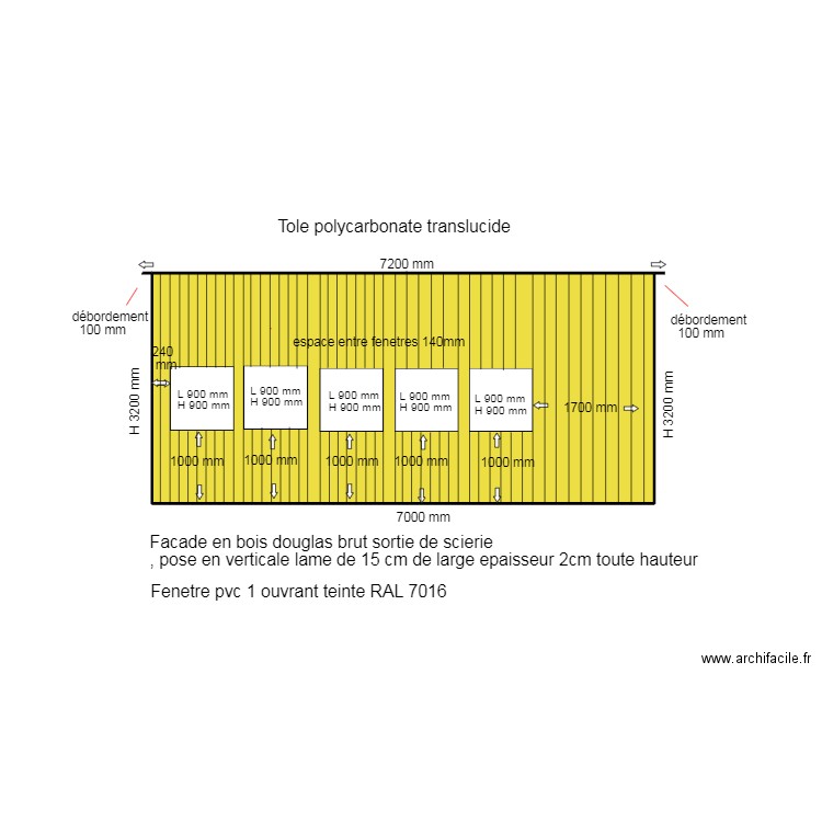 DP4  FAÇADE AVANT APRES RENOVATION. Plan de 1 pièce et 22 m2