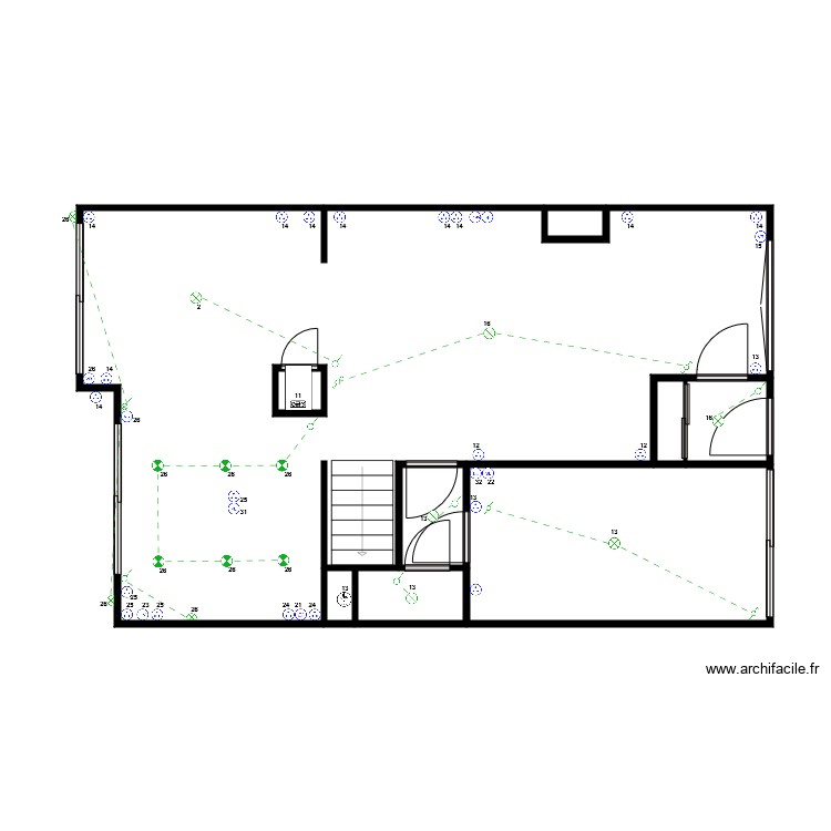 Electricité maison CROIX Rdc. Plan de 0 pièce et 0 m2 Electricité maison CROIX Rdc. Plan de 0 pièce et 0 m2