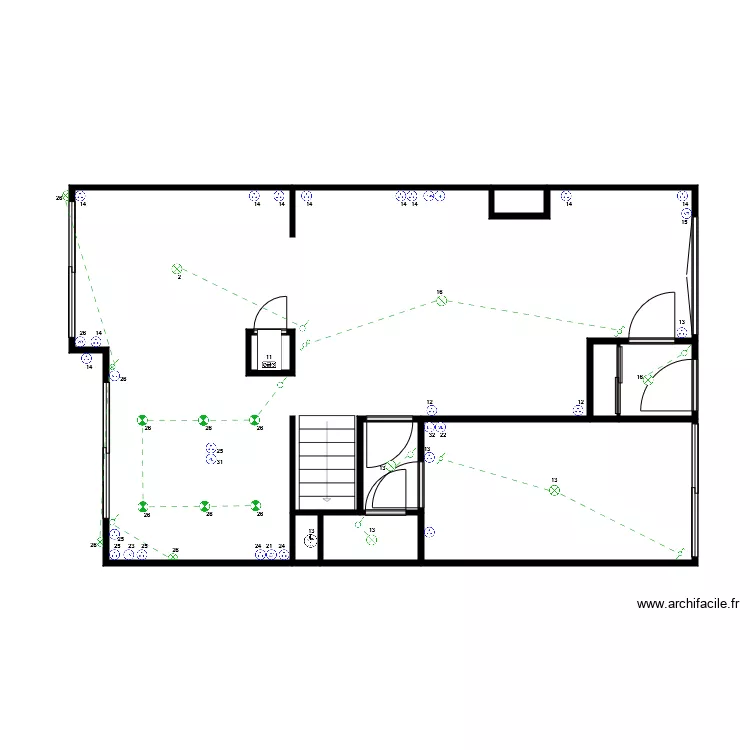 Electricité maison CROIX Rdc. Plan de Electricité maison CROIX Rdc. Plan de