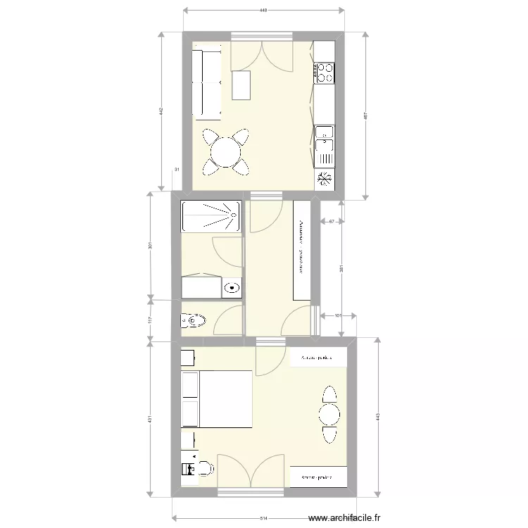 3&eacute;me version ROUFFIGNAC. Plan de 