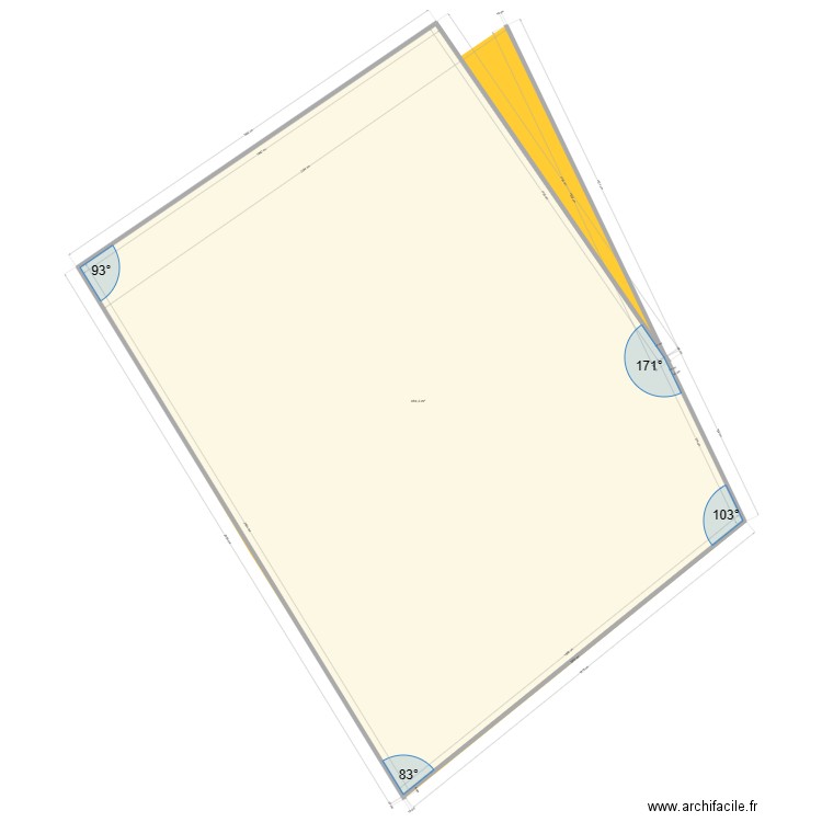 Parcelle cigale. Plan de 1 pièce et 484 m2