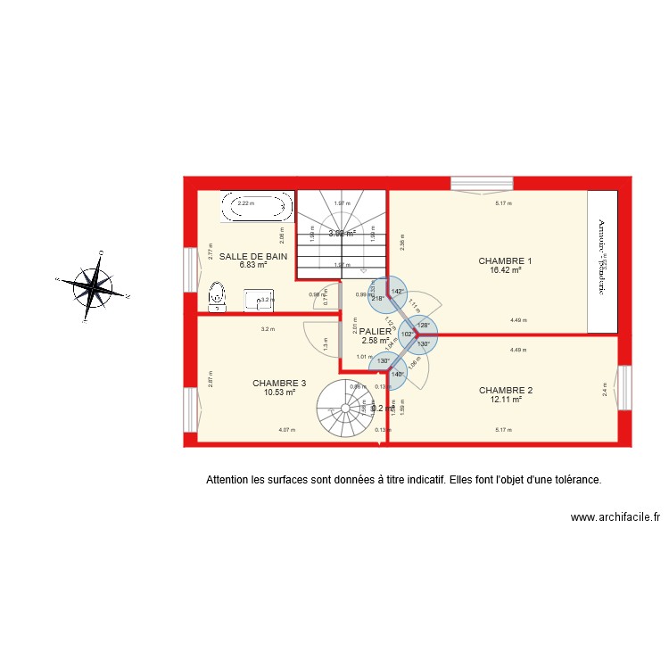 BI 1886 niveau 2. Plan de 0 pièce et 0 m2