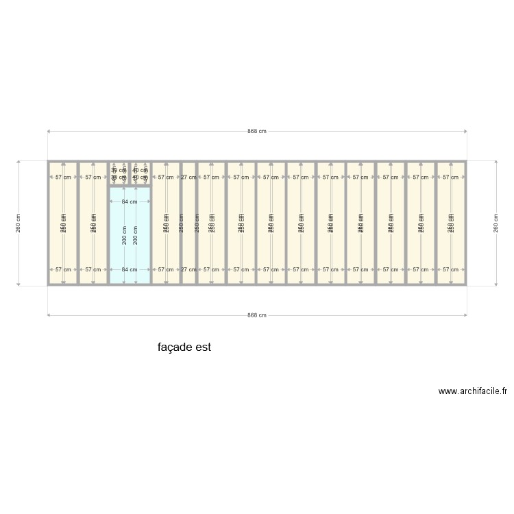 facade est viller. Plan de 0 pièce et 0 m2