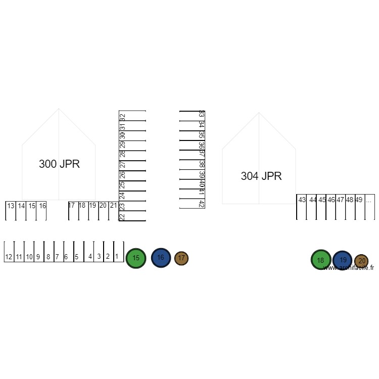 JPR300 304. Plan de 0 pièce et 0 m2