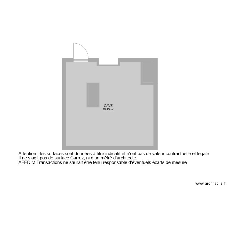 BI 6459 CAVE. Plan de 0 pièce et 0 m2