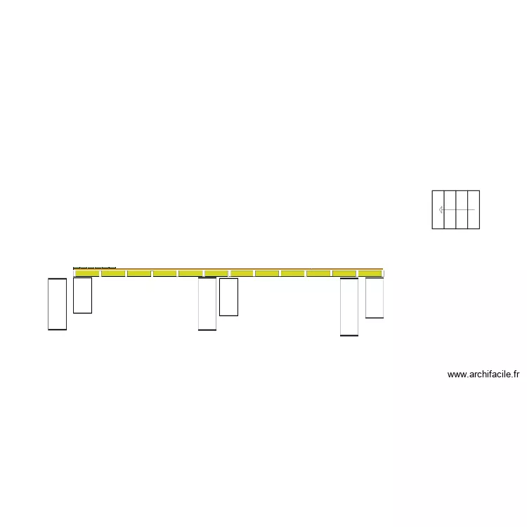 Terrasse Haut. Plan de 