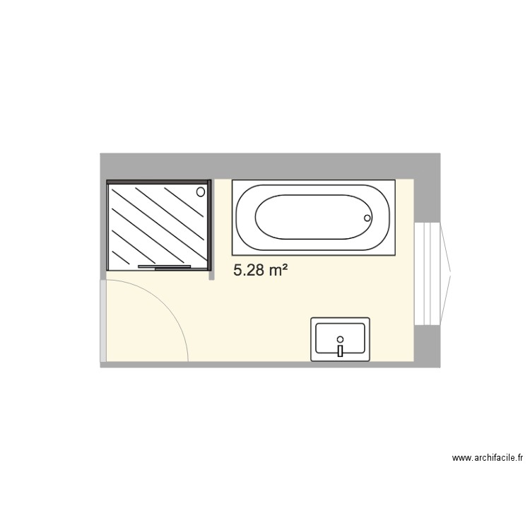 Sdb Caluire. Plan de 0 pièce et 0 m2